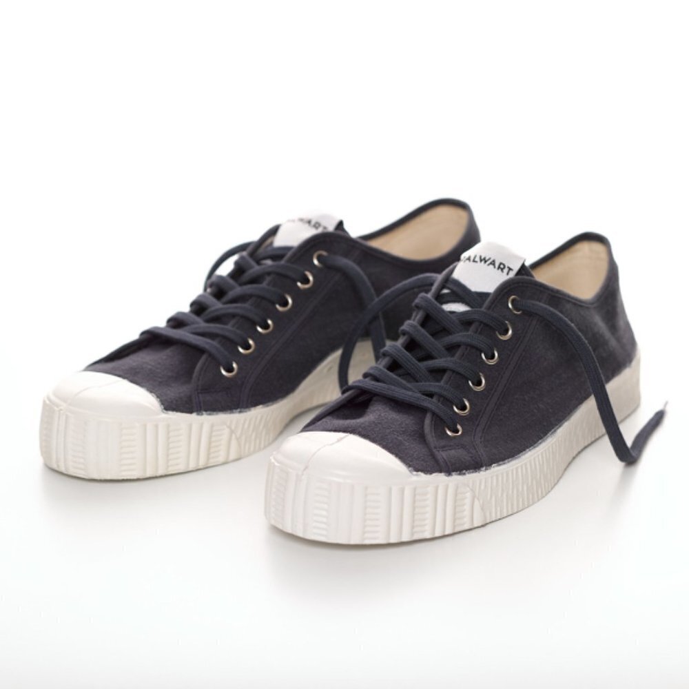 SPALWART Black & White Linen Lace-up Keds / Sneakers / Sports Shoes Size